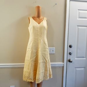 Talbots midi Linen dress